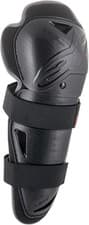 Image of Alpinestars Bionic Action Motorcycle Motorbike Knee Protectors Black
