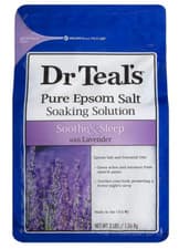 Image of Dr Teal's Pure Epsom Salt Soaking Solution, Soothe & Sleep with Lavender, 136g