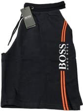 Image of HUGO BOSS BRAND NEW TERRY SOFT COTTON SWEAT SHORTS
