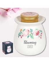 Image of Wax Melt Holder Oil Burner Gift Set Large Blooming Lovely/Smelling Bee-utiful