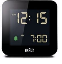 Image of Braun BC08B Digital Travel Alarm Clock Black Brand New