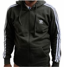 Image of Adidas Originals Men's Full Zipped Trefoil Hoodie Hooded Sweatshirt