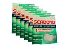 Image of 6x SeaBond Gum Denture Fixative Seals 15 Sea Bond Original UPPERS