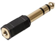 Image of 3.5mm Stereo Jack Socket to 6.35mm Jack Plug Adaptor