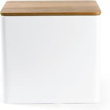 Image of Salter BW12899WEU7 Toronto Bread Bin – Acacia Wooden Lid, Powder Coated Finish