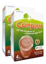 Image of Complan Chocolate Flavour Nutritional Drink 4 X 55G - Pack of 2