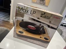 Image of Ion Max Lp Conversion Turntable With Stereo Speakers  (new )