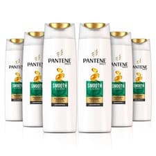 Image of Pantene Shampoo Smooth & Sleek Pack of 6x325ml