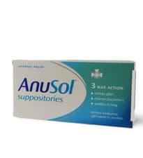 Image of Anusol Suppositories Treatment Haemorrhoids Shrinks Piles 3 Way Action - 24 Pack