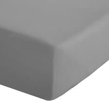 Image of Catherine Lansfield 180TC Easy Iron Percale Fitted Or Flat Sheet Or P/Case Grey