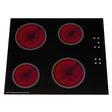 Image of SIA CERH60BL 60cm 4 Zone Touch Control Electric Ceramic Hob In Black