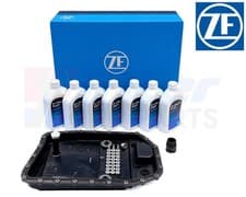 Image of Genuine ZF 6HP 19 21 21X BMW Automatic Gearbox Oil Kit Oil Filter Pan Bolts Plug