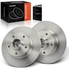 Image of 2x Solid Brake Discs Rear 260mm for Renault Megane III Fluence L3 08- 432001539R