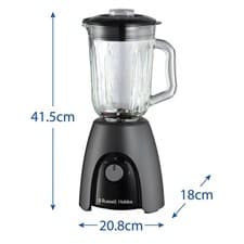 Image of Russell Hobbs, Desire Jug Blender, 650W, Matte Charcoal, 27121 Liquidiser