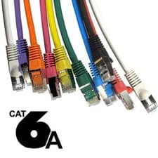 Image of Cat6a Internet Cable FAST SSTP Shielded RJ45 Network Ethernet Gaming 10GB LOT