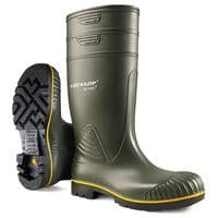 Image of Dunlop Acifort Heavy Duty Waterproof Safety Waterproof Boots 1Pr Green 13