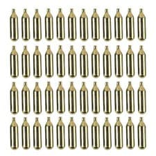 Image of 50 X NON THREADED 16G CO2 CARTRIDGE CANISTER CAPSULE BIKE TYRE INFLATOR PUMP GAS