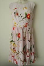 Image of Ted Baker Women`s Dress Floral Botanical Bloom Size 10UK