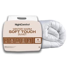 Image of NightComfort 15 Tog Soft Touch Duvet Anti Allergy - Winter Warm Microfibre Quilt