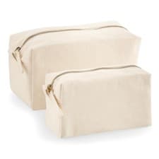 Image of Canvas Accessory Case Westford Mill Reusable Zipped Cotton Bag Carrier Sack Tote