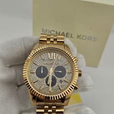 Image of NEW MICHAEL KORS MK8494 MEN'S WATCH GOLD STRAP GOLD DIAL GOLD CASE