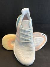 Image of ADIDAS ULTRABOOST 21 W FY0395 RUNNING SHOES HALO BLUE PINK Women's Size 9