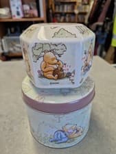 Image of  Hexagonal 100 acre wood Winnie The Pooh Money Box In Tin