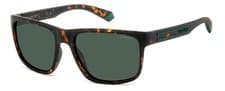 Image of Polaroid PLD 2157/S HGC (UC) Matte Brown Havana/Green Polarized Sunglasses
