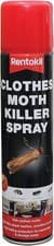 Image of CLOTHES MOTH KILLER SPRAY RENTOKIL REPELLS CARPET FABRIC CLOTH WARDROBE 300ML