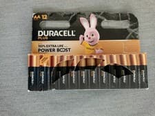 Image of Duracell Plus AA Alkaline Batteries(Pack of 12) Power Boost Exp.03/35 OPENED BOX