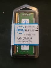 Image of Dell 4GB RAM Module SODIMM 260-pin PC4 2400 MHz DDR4 SDRAM Non-ECC -SNP4YRP4C/4G