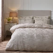 Image of Catherine Lansfield Opulent Jacquard Duvet Cover Set Luxury Bedding Set