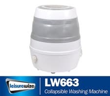 Image of Portable Collapsible Washing Machine 230v Mains Camping Caravan Motorhome