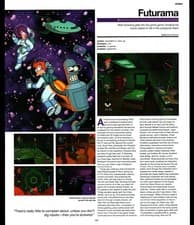 Image of Futurama Video Game Magazine Review Print Matt Groening PS2 Xbox GC 2003