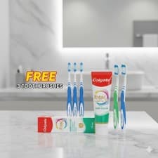 Image of 3 X Colgate Total Advanced Active- Toothpaste 75ml - New Free Three Toothbrush ✨