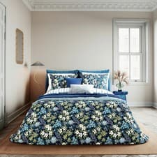 Image of Helena Springfield Pure Cotton Mia Floral Duvet Cover Set - SUPER KING - RRP £55