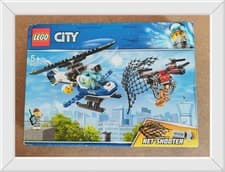 Image of LEGO City Police Sky Police Drone Chase Helicopter 60207. Brand New Gold Figure.