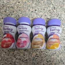 Image of Fortisip Compact Protein 12 bottles, mixed flavours, 125ml