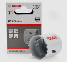 Image of Bosch Holesaw HSS Bi-Metal Cutter Bit for Wood/Plastic Hole Saw - 38mm