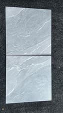 Image of Large Grey Matt 600x600mm Porcelain Kitchen Bathroom Wall Floor Tiles Cut Sample