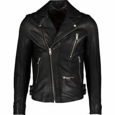 Image of DIESEL Gibson Lamb Leather Jacket Size M ( Fits S ) RRP £750