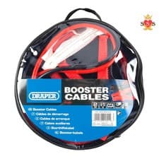 Image of Draper 91891 10mm X 2M Booster Cables Jump Leads Car Bike Motorcycle Van Start
