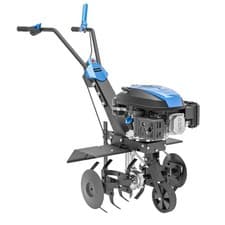 Image of Hyundai Petrol Tiller Cordless Electric Start 60cm 24" 173cc 4 Blade Set