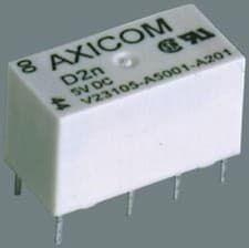 Image of 1 x 1 x TE Connectivity DPDT Non-Latching Relay PCB Mount, 24V dc Coil
