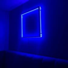 Image of Noxu Design Modern Geometric Wall Light, Adjustable Lights-Warm White 50x50cm