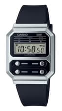 Image of CASIO Vintage Retro Black Unisex Digital Watch, A100WEF-1AEF, A100WEF-1A