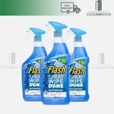 Image of Flash Wipe Done Bathroom Cleaner Spray Limescale Remover Whit Blossom Select QTY