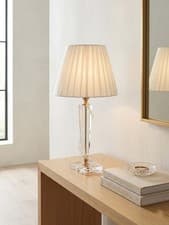 Image of Classic Lamp In Transparent Crystal Gold With 1 Light CL070
