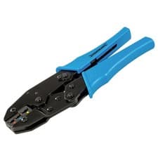 Image of Silverline PL55 Ratchet Crimping Tool Electricians Wire Terminal Crimper Plier