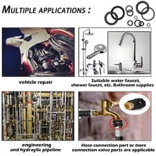 Image of 32 Size 1540 Pcs O Rings Assortment Kit Metric Nitrile Rubber Oring Set with ...